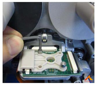 熱轉印打碼機拆打印頭步驟一